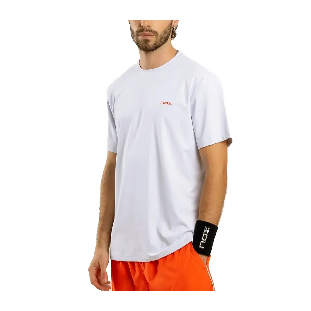 T-shirt de padel Nox Regular Team Blanc