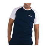 Siux - T-shirt de padel Comber Marine/Blanc